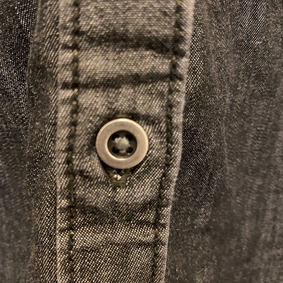 Vans Dark Blue Denim Button Down Sleeveless Top XS - Picture 5 of 13